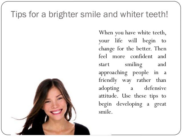Smiling tips